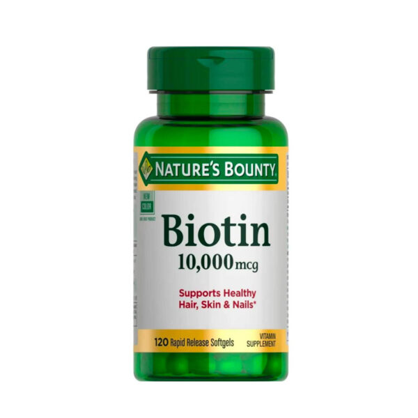Nature’s Bounty Biotin Supplement, 10000mcg, 120 Rapid Release Softgels