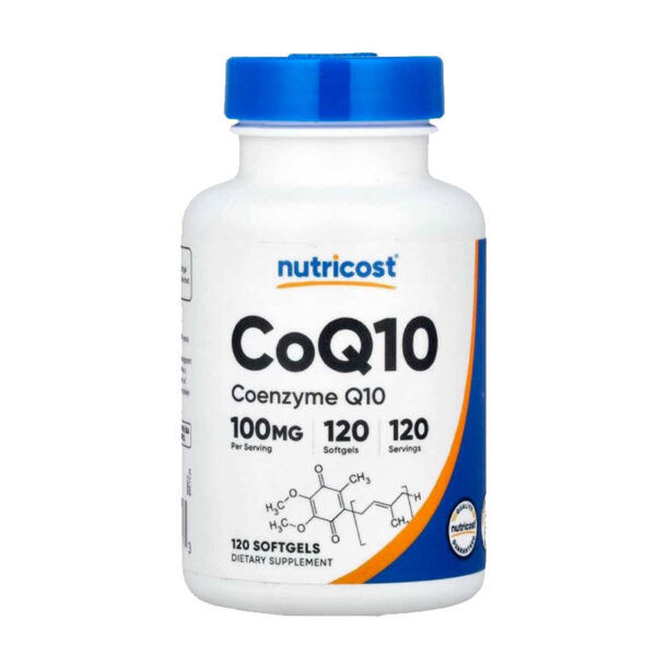 Nutricost CoQ10 Supplement 100mg, 120 Servings, 120 Vegetarian Capsules,