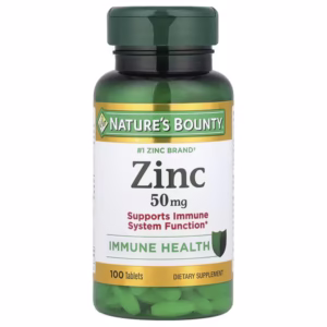 Nature’s Bounty, Zinc, 50 mg, 100 Tablets