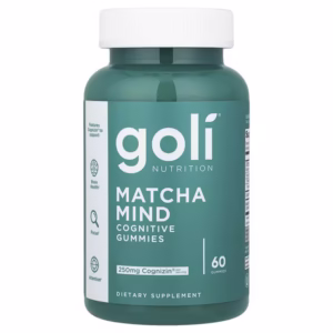 Goli Nutrition Matcha Mind Cognitive Gummies, 60 Count