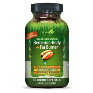 Irwin Naturals Blood Sugar Balance Berberine + Fat Burner Dietary Supplements Softgels – 56ct