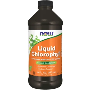 NOW Supplements, Liquid Chlorophyll, Super Concentrated, Internal Deodorizer, Mint Flavor, 16-Ounce
