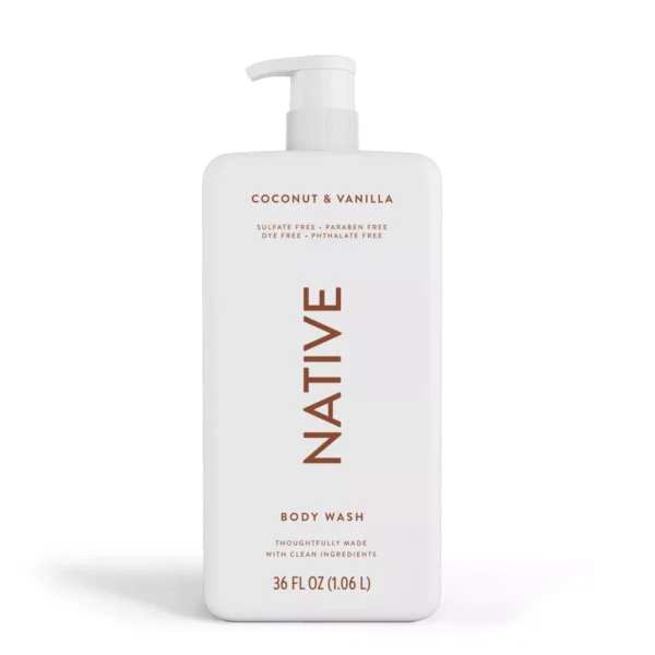 Native Coconut & Vanilla Body Wash - 18 oz