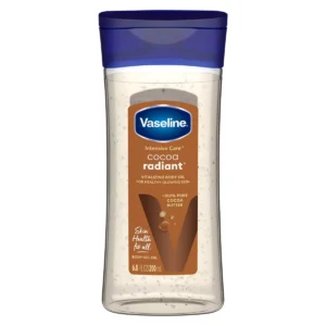 Vaseline Intensive Care Cocoa Radiant Body Gel Oil for Glowing Skin – Scented – 6.8 fl oz