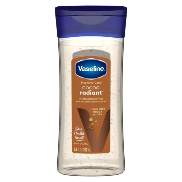Vaseline Intensive Care Cocoa Radiant Body Gel Oil for Glowing Skin - Scented - 6.8 fl oz (USA Version)