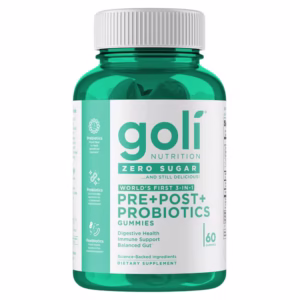Zero Sugar Goli Nutrition Pre + Post + Probiotics Vegan Gummies – 60ct