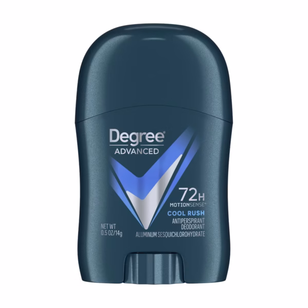 Degree Men Advanced Cool Rush Antiperspirant Deodorant, 0.5 oz Travel Size (Mini Size)