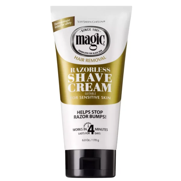 Magic Razorless Shaving Cream for Hair Removal, Bald Head Maintenance, Depilatory Cream - 6oz