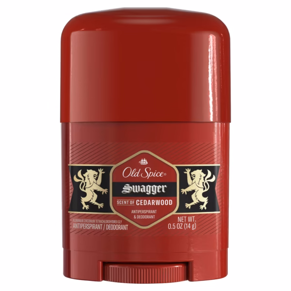 Old Spice Red Collection Swagger Antiperspirant Deodorant for Men, 0.5 oz Travel Size (Mini Size)