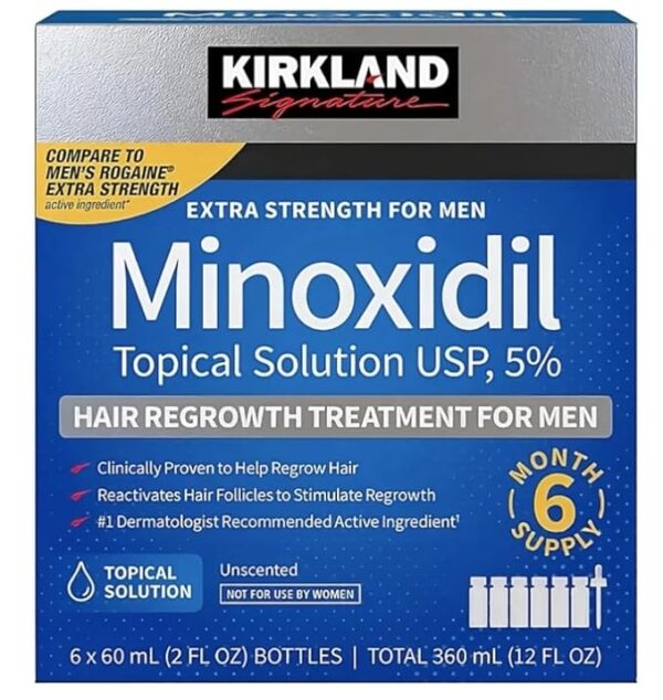 Minoxidil Extra Strength Hair Regrowth 2 fl oz, 6-pack