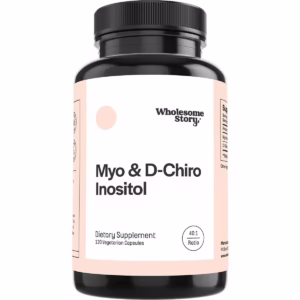 Wholesome Story Myo & D-Chiro Inositol, Hormonal Balance & Ovarian Support Supplement, 120 Caps
