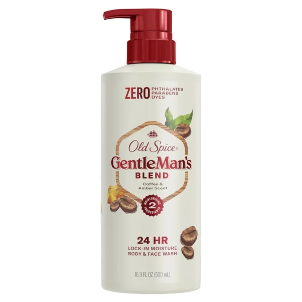 Old Spice GentleMan's Blend Coffee & Amber scent Body Wash