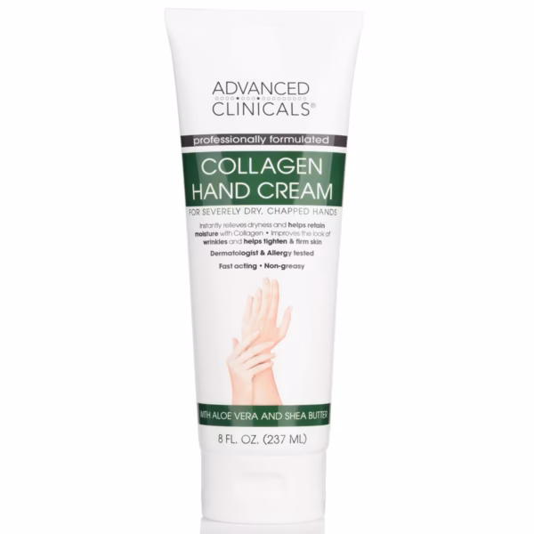 Advanced Clinicals Collagen Hand Cream 8 fl oz
