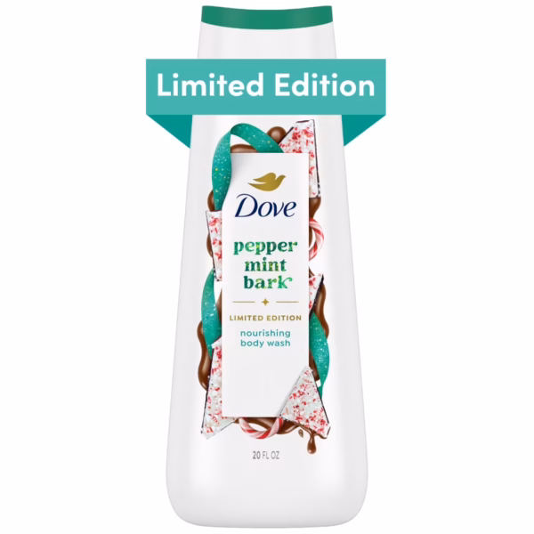 Dove Limited Edition Holiday Treats Body Wash- Peppermint Bark, 20 fl oz
