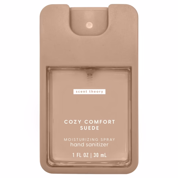 Scent Theory Hand Sanitizer Spray, Cozy Comfort Suede, 1 fl oz