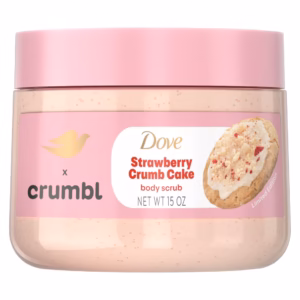 Dove Crumbl Limited Edtion Body Scrub Strawberry Crumb Cake, 15 oz