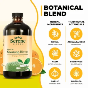 Serene Herbs Soursop Bitters Orange Flavor
