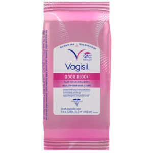 Vagisil Odor block wipes
